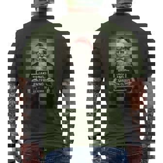 Santa Christmas – Santa Claus Hot Men's T-shirt Back Print | Seseable UK