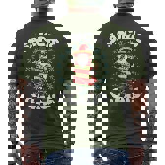 Santa Claus Sancho Mexican Santa Claus Christmas Men's T-shirt Back Print - Monsterry