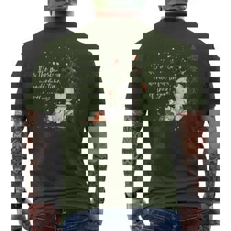 Snowman Snowflake Merry Christmas Xmas Family Holiday Men's T-shirt Back Print - Monsterry