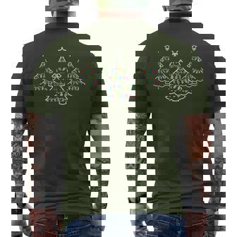 Subtle Anti Trump Christmas Tree Men's T-shirt Back Print | Mazezy