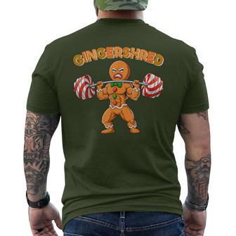Gingershred Gingerbread Workout Pjs Christmas Xmas Men Men's T-shirt Back Print - Thegiftio UK