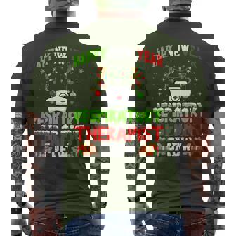 Happy New Year Respiratory Therapist Rt Crew Christmas Men's T-shirt Back Print | Mazezy