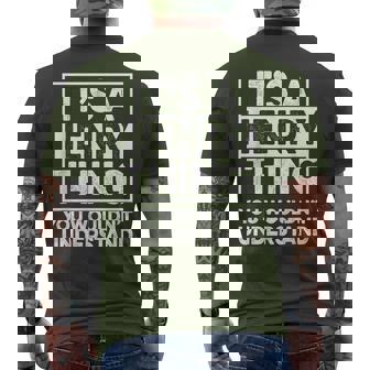 It's A Henry Thing You Wouldn't Understand Henry Christmas Men's T-shirt Back Print | Seseable UK