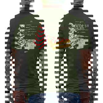 Its The Most Wonderful Time Of The Year Snack Cake Christmas Men's T-shirt Back Print | Mazezy