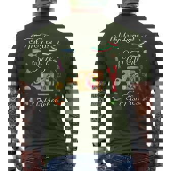 La Vigilia Italian Christmas The Feast Of The Seven Fishes Men's T-shirt Back Print | Mazezy