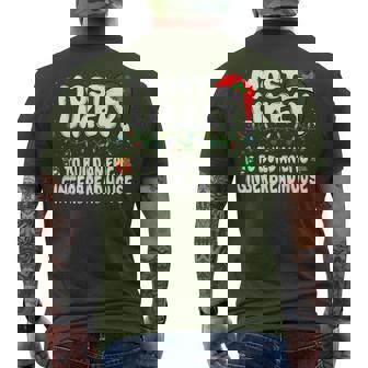 Most Likely To Build An Epic Gingerbread House Christmas Men's T-shirt Back Print - Thegiftio