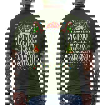 Most Likely To Call Santa Bruh Xmas Family Christmas Men's T-shirt Back Print | Mazezy