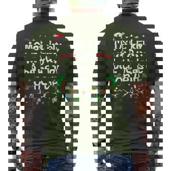 Most Likely Be Last One Up Christmas Matching Family Men's T-shirt Back Print | Seseable CA