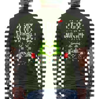 A Little Who Is Due Christmas Pregnancy Announcement Men's T-shirt Back Print - Monsterry