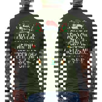 Look At Me Being All Festive And Shit Christmas Men's T-shirt Back Print | Seseable UK