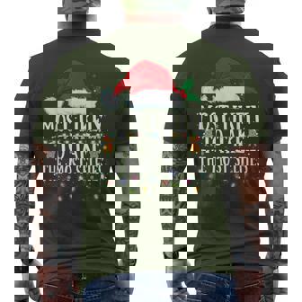 Matching Christmas Pjs Most Likely To Take The Most Selfies Men's T-shirt Back Print - Thegiftio