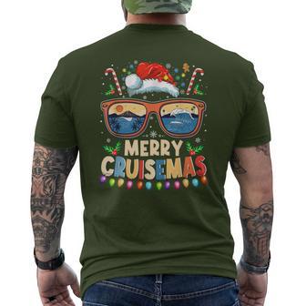 Merry Cruisemas 2025 Christmas Santa Reindeer Cruise Men's T-shirt Back Print - Thegiftio UK