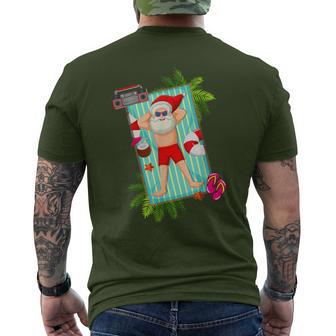 Noël En Juillet Père Noëlur La Plage Ugly Xmas T-shirt imprimé au dos - Cadeauxyz