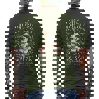 North Pole Book Club Christmas Bookish Xmas Books Lover Men's T-shirt Back Print - Monsterry