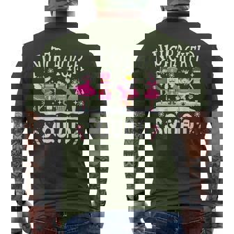 Nutcracker Squad Holiday Christmas Family Matching Pajamas Men's T-shirt Back Print | Seseable CA