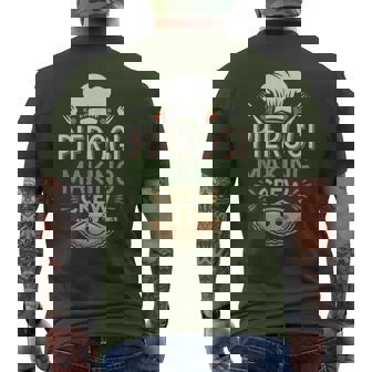 Pierogi Making Crew Christmas – Polish Xmas Men's T-shirt Back Print | Mazezy