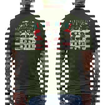 Retro Propofol Silent Night Icu Nurses Merry Christmas Men's T-shirt Back Print | Seseable CA