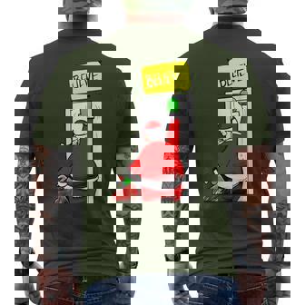 Santa Believe Christmas Men's T-shirt Back Print | Mazezy