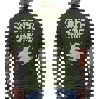 Santa Came Inappropriate Humor Xmas Christmas Graphic Men's T-shirt Back Print | Seseable UK