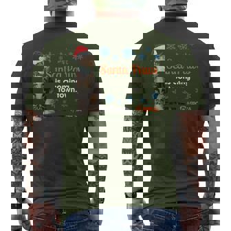 Santa Paws Cat Men's T-shirt Back Print - Monsterry