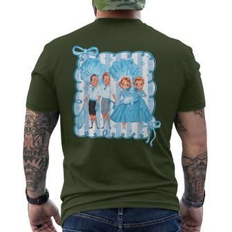 Sisters White Xmas Merry Christmas Xmas Snow Pajamas Holiday Men's T-shirt Back Print - Thegiftio UK