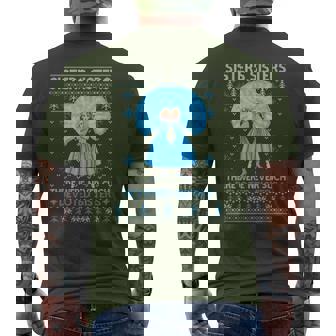 Sisters White Xmas Snow Christmas Movie 1954 Holiday Pajamas Men's T-shirt Back Print - Monsterry