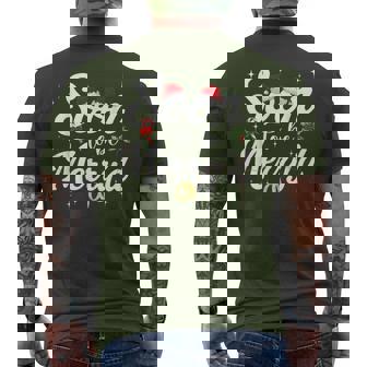 Soon To Be Merry'd Engaged Couples Matching Christmas Men's T-shirt Back Print | Seseable FR