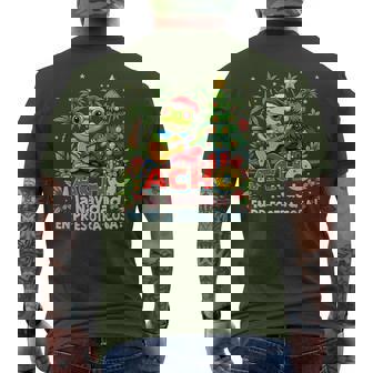 Spanish Christmas Puerto Rico Boricua Coqui Frog Men's T-shirt Back Print | Seseable FR