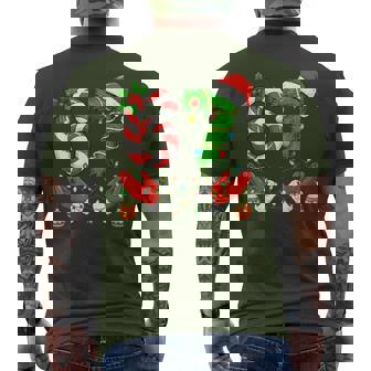 Trending Six Seven Meme Christmas 67 Santa Christmas Men's T-shirt Back Print | Mazezy