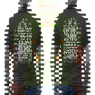 Ugly Christmas Sweaters Too Hot Men's T-shirt Back Print | Seseable CA