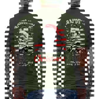 Ulysses S Grant Granting America Christmas Usa History Men's T-shirt Back Print | Mazezy