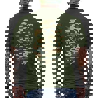 Vintage Santa Face Camouflage Christmas Xmas Camo Boys Men's T-shirt Back Print | Mazezy