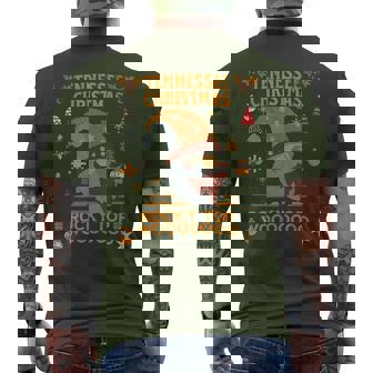 Vintage Tennessee Ugly Christmas Sweater Orange Xmas Men's T-shirt Back Print | Mazezy