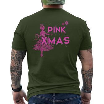 Weihnachten In Pink Pink Xmas Fee T-Shirt mit Rückendruck - Geschenkecke