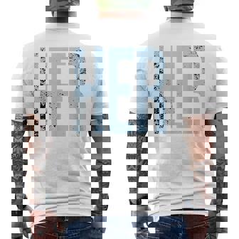 11 Legend Blue White Black 2024 2025 For & Him Men's T-shirt Back Print - Monsterry