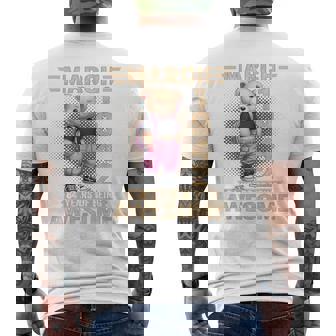 1942年3月 84歳の誕生日 84歳のテディベア Being Awesome メンズTシャツ バックプリント - Kawaiitshirt