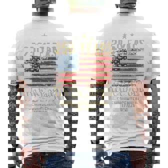 250 Years American Flag 250Th Anniversary Usa Tri-Blend Men's T-shirt Back Print - Monsterry