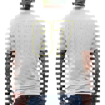 In My 87 Era Football Vintage Men's T-shirt Back Print - Monsterry