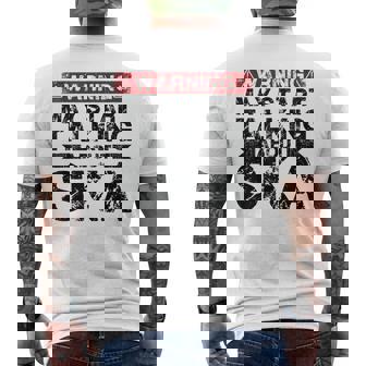 Advertencia Puede Empezar A Hablar Deka Music Camiseta Hombre Estampado Espalda - Regaloses