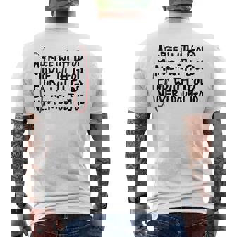 Agree With God Move With God End With God Never Doubt God Men's T-shirt Back Print - Thegiftio