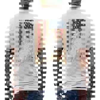 American Flag Bull Riding Cowboy Patriotic Rodeo Bull Rider Men's T-shirt Back Print | Seseable FR