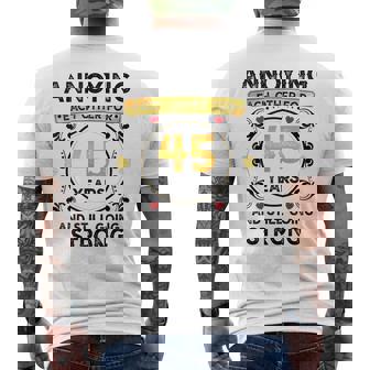 Annoying Each Other 45 Years 45Th Wedding Anniversary Men's T-shirt Back Print - Thegiftio