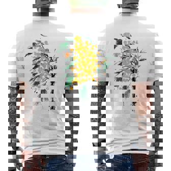 Aquarelle Fleur De Mimosa T-shirt imprimé au dos - Cadeauxyz