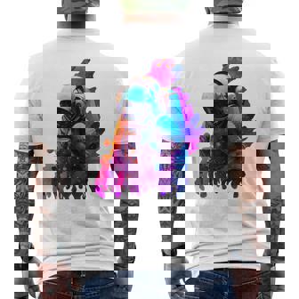 Astronaute Cosmic Dream Multicolore Galactique T-shirt imprimé au dos - Cadeauxyz