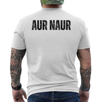 Australian Accent Meme Aur Naur Men's T-shirt Back Print | Mazezy
