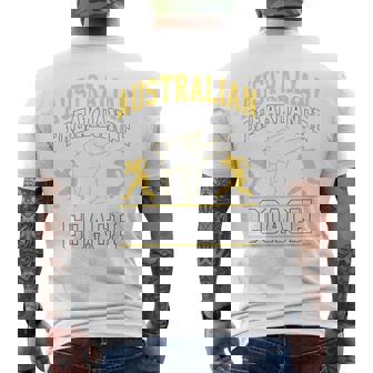 Australian Breakdancer Costume Coach Break Dancer Matching Men's Back Print T-Shirt | Mazezy