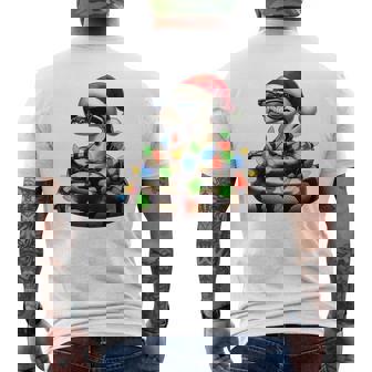 Ball Python Snake Sunglasses Cute Christmas Xmas Men's T-shirt Back Print | Mazezy