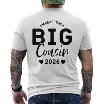 Bambino Diventerò Un Grande Cugino 2026 Grande Cugino 2026 T-shirt da uomo con stampa posteriore - Novitaregali