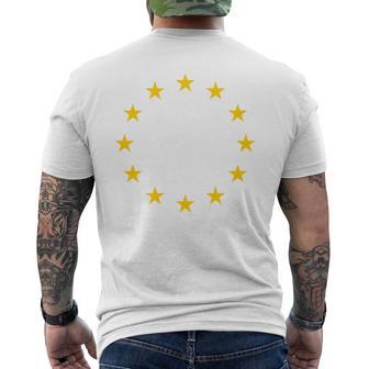 Bandera De La Ue Bandera De La Unión Europea Europa Manga Larga Camiseta Hombre Estampado Espalda - Regaloses