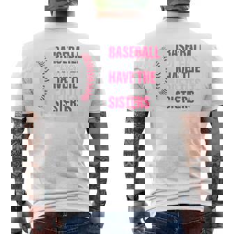 Baseball Sister Baseball Players Have The Prettiest Sisters Men's T-shirt Back Print | Seseable FR